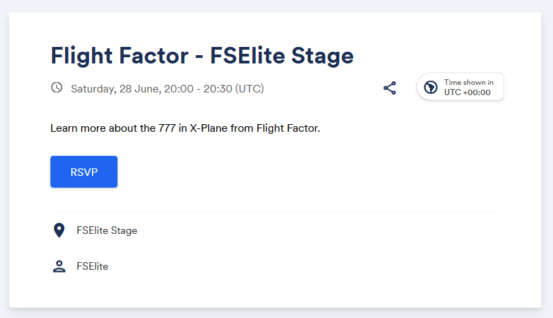 We're about to be on the FSElite stage at FSExpo! Come learn more about our 777v2!