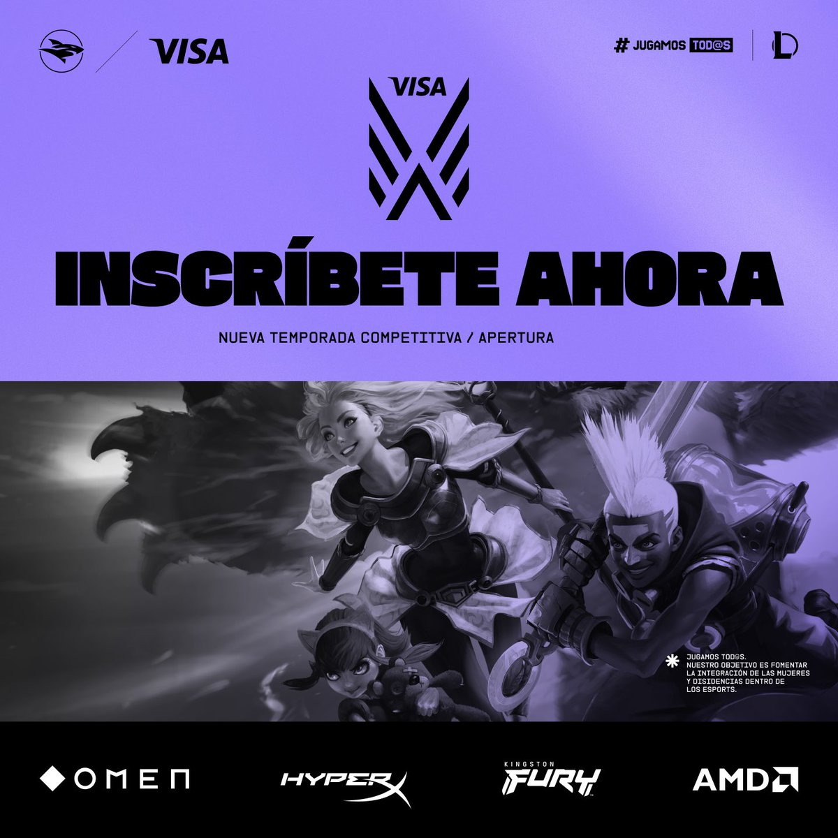 🚨 Siguen abiertas las inscripciones para participar de VISA Valkyria Apertura 2025

Demuestren su valor compitiendo al máximo nivel 🫵🏼
