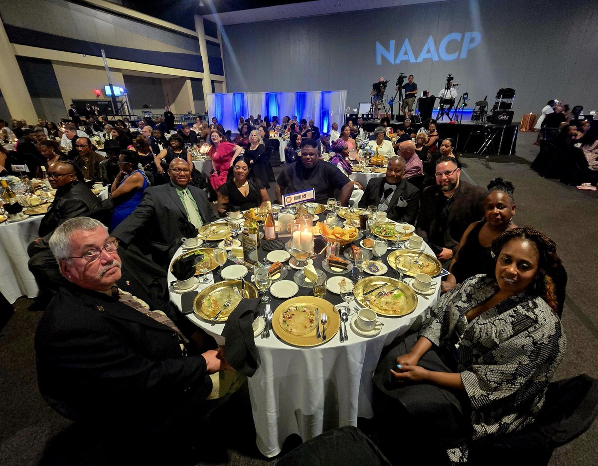 UAWregion9's tweet image. The Buffalo NAACP awards dinner, held on June 21, 2025, was attended by UAW Region 9 Cap Director Wence Valentin III, UAW Region 9 Servicing Rep Lonnie Everett, along with members from UAW Locals 774, 686, and 2571.