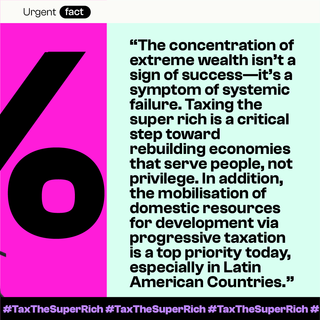 The global movement for #TaxTheSuperRich is growing! <a href="/rmartner1/">Ricardo Martner</a>, commissioner at @ICRICT, joins the call, denouncing extreme wealth as a sign of systemic failure. He demands fair taxes to build economies for people, not privilege. #TaxTheSuperRich #FFD4 #FfD4People
