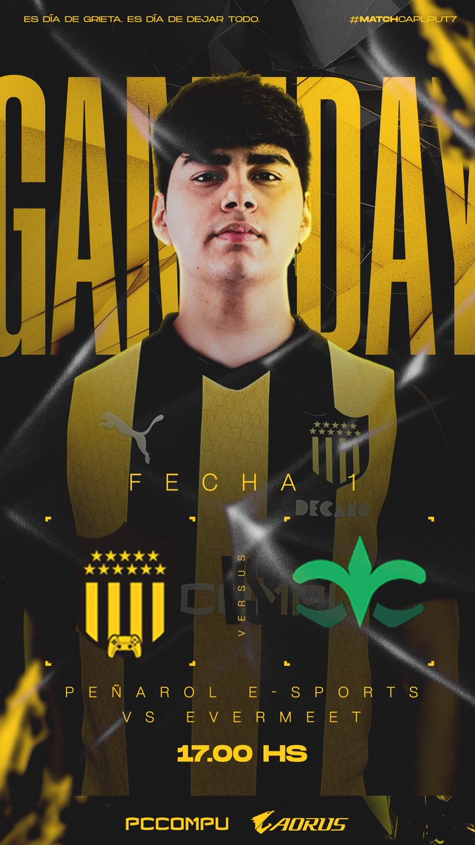 𝗛𝗢𝗬 𝗦𝗘 𝗝𝗨𝗘𝗚𝗔

Se viene el debut, en la primera jornada enfrentamos a <a href="/TeamEvermeet/">Evermeet</a> 

Se puede ver la partida en twitch.tv/audvtv 🖥️