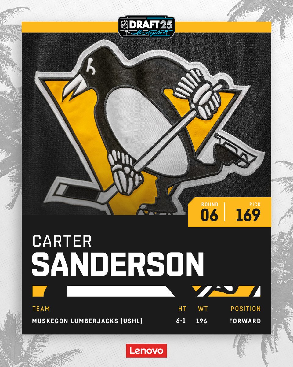 Welcome to Pittsburgh, Carter Sanderson! 🐧