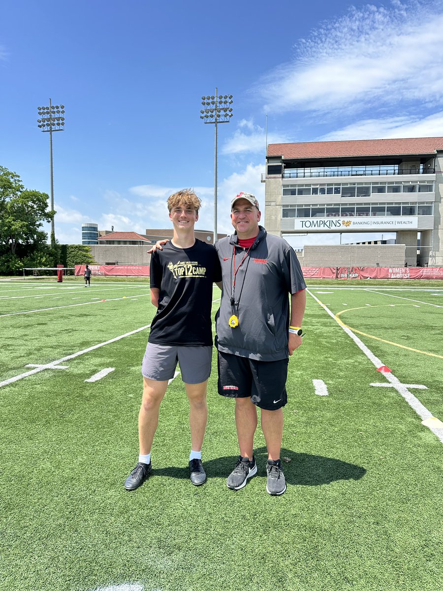 leotaylor42's tweet image. Beautiful area, awesome football.
I spent the last 3 days enjoying Ithaca and @BigRed_Football.
FG - 5/6 on Chart
KO - 100% college touchbacks (big ball 70 yd 3.91)
Punt - Big ball of camp (58 yd 4.31)
Huge thanks to @CoachJDittman58 and the Cornell staff. Love it here.…