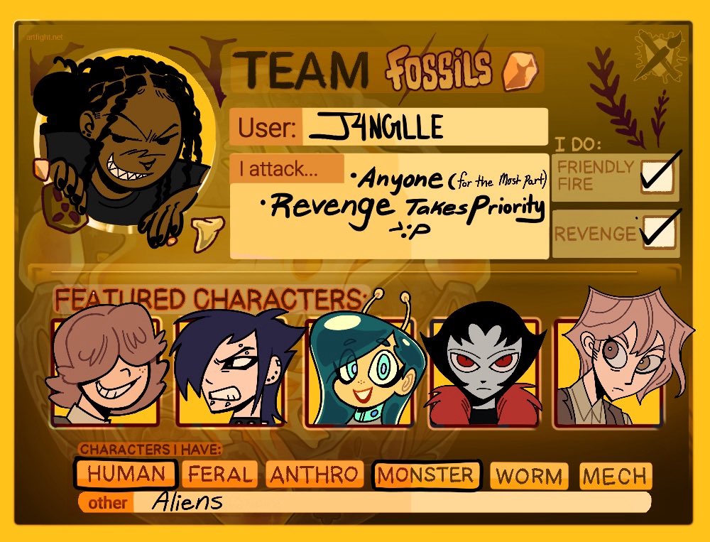 Yayaya let’s battle

artfight.net/~J4NGLLE

 #artfight #artfight2025 #TEAMFOSSIL