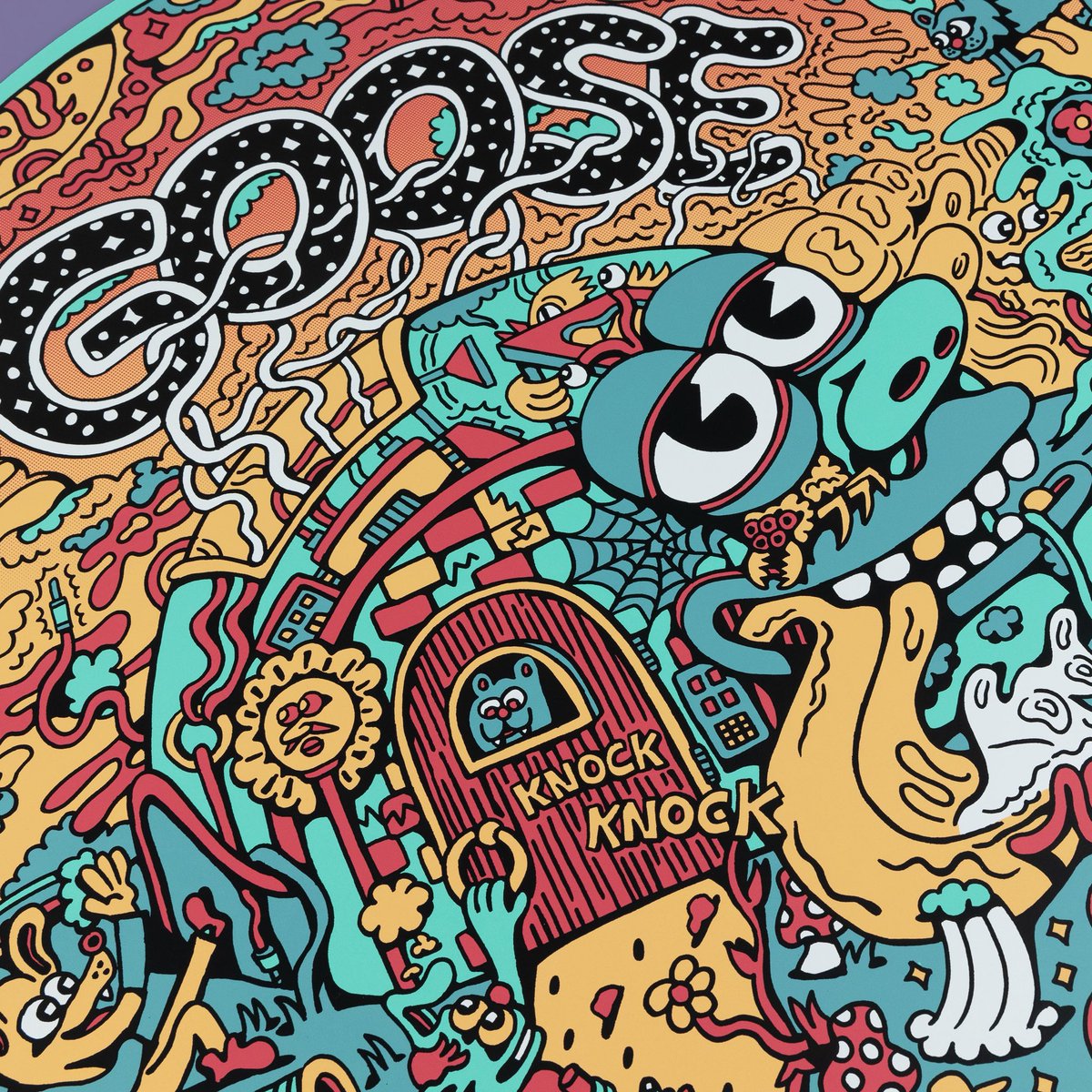 killeracid's tweet image. Posters for @goosetheband MSG show. 24" diecut screen prints.