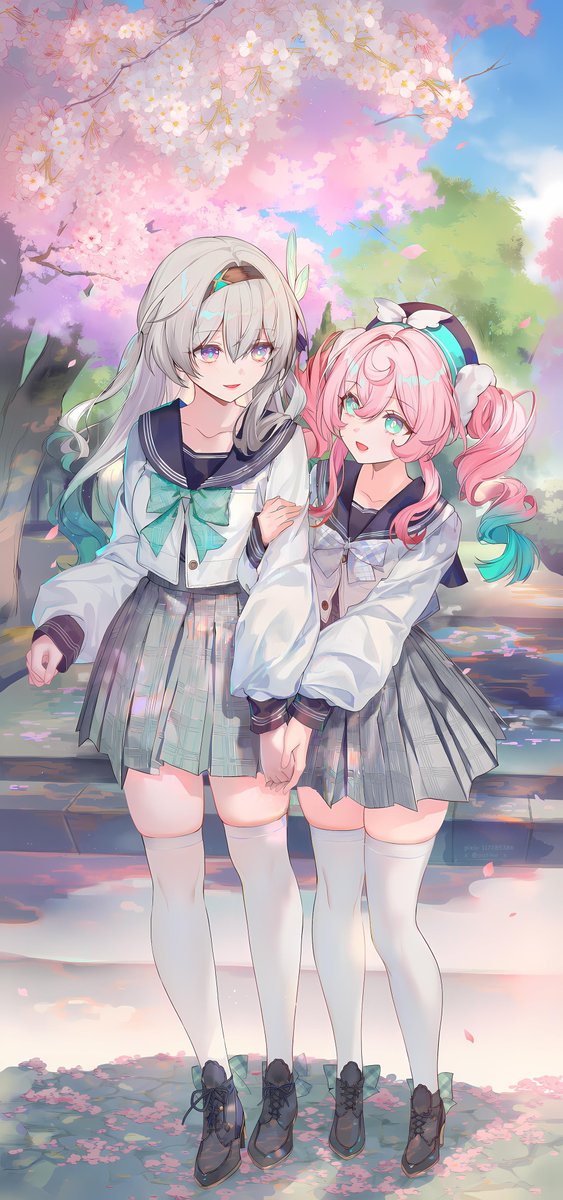 aistine_x's tweet photo. 流萤 & 风堇贴贴 - 壁纸 ver.🦄 #HonkaiStarRail #Hyacine #Firely #崩坏星穹铁道 #崩壊スターレイル #风堇 #流萤 #yuri #百合 #JK #AIart https://t.co/m7Sd1LPKiC