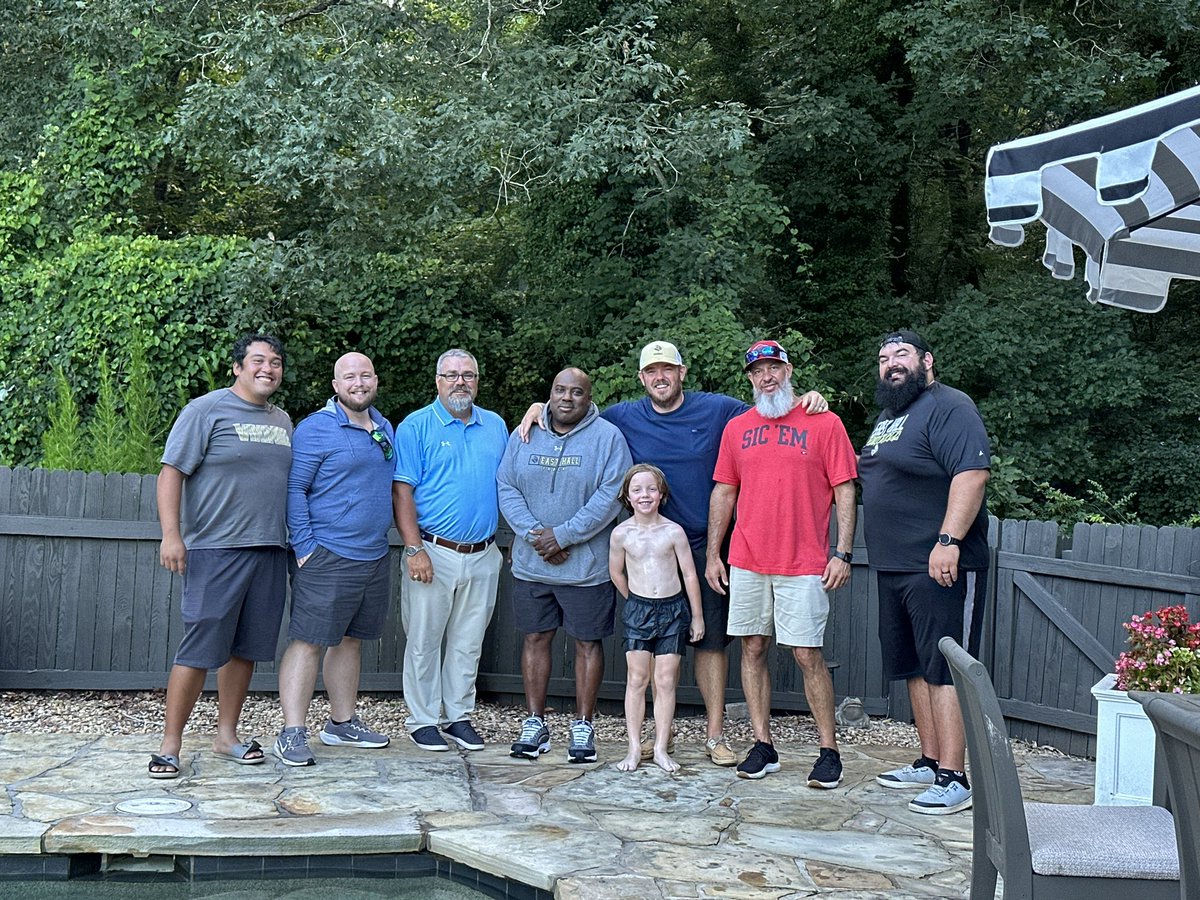 East Hall Vikings Football (@easthall_fb) on Twitter photo Coaches Cookout 2025!
Go Vikings!
#TOGETHER
#OKGs
<a href="/Matttur/">Matt Turner</a> <a href="/COACH_ESPI/">Gil Espinoza</a> <a href="/ZachJohnson58/">Zach Johnson</a> <a href="/CoachJoeyRider1/">joey rider</a> <a href="/CoachJimboHale/">Jimbo Hale</a> <a href="/EHHSVikings/">EHHS Vikings</a> Coaches Cookout 2025!
Go Vikings!
#TOGETHER
#OKGs
<a href="/Matttur/">Matt Turner</a> <a href="/COACH_ESPI/">Gil Espinoza</a> <a href="/ZachJohnson58/">Zach Johnson</a> <a href="/CoachJoeyRider1/">joey rider</a> <a href="/CoachJimboHale/">Jimbo Hale</a> <a href="/EHHSVikings/">EHHS Vikings</a>