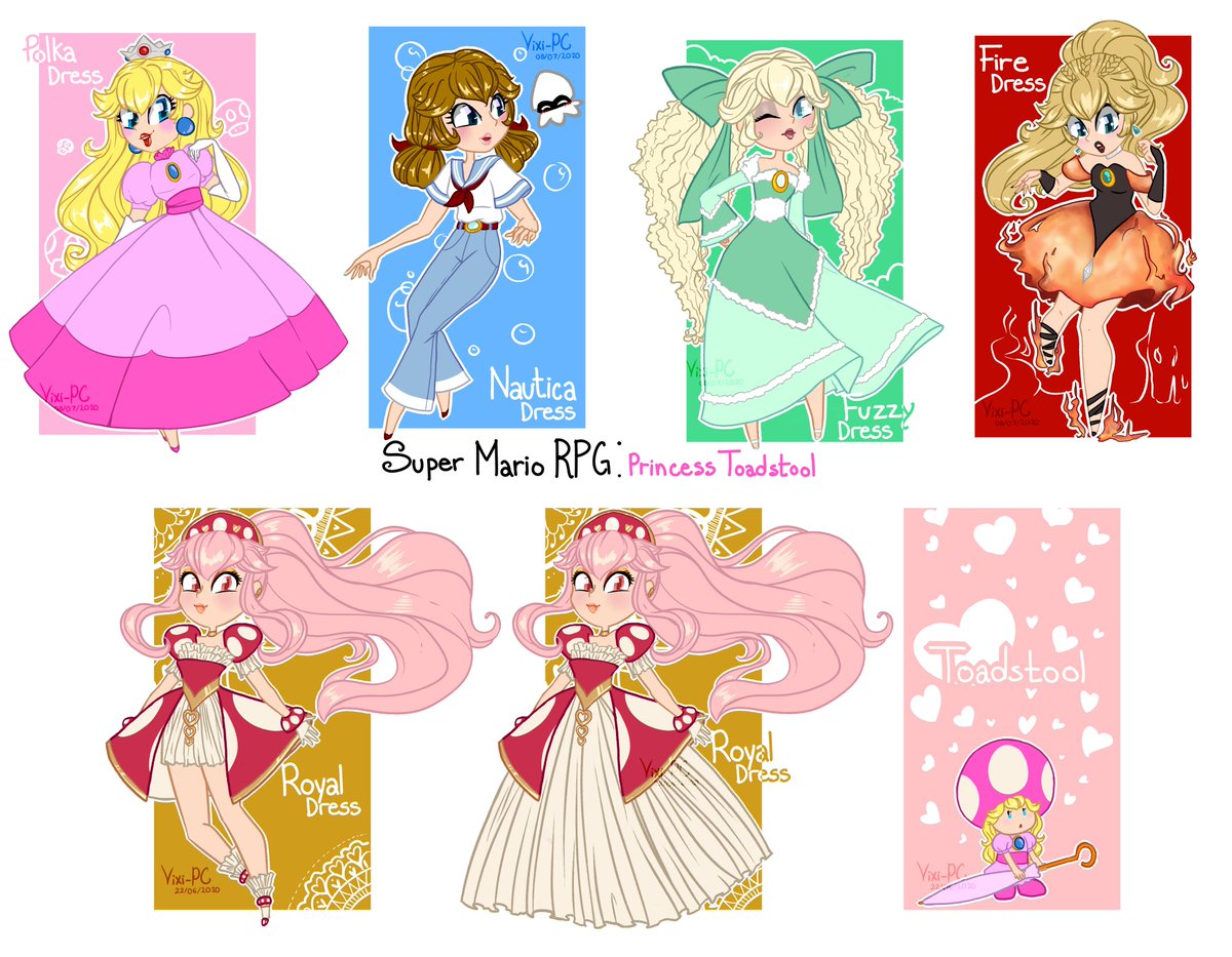 Vixi_PC's tweet image. #fanart #PrincessPeach #SuperMarioBros #SupermarioRPG