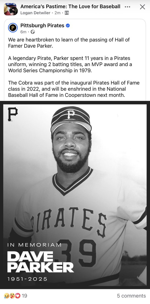 ewayner2's tweet image. This is horrible news. Even though I’m a Yankees fan, loved watching “The Cobra” play. He passes before getting inducted into HOF on July 27th. RIP.