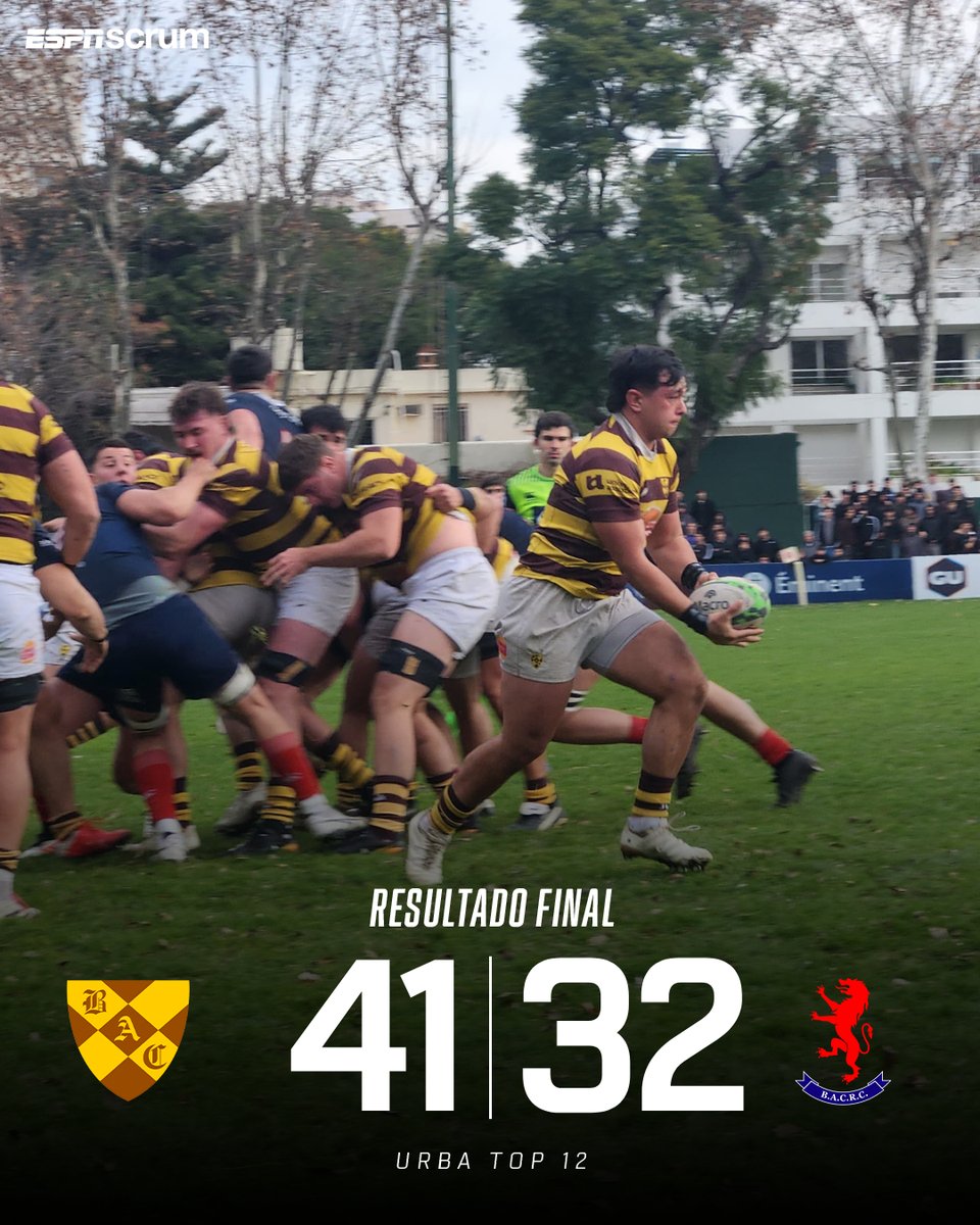 🟤🟡¡Belgrano defiende la punta con actitud!

🏉El Marrón le ganó a BiEi por 41 a 32 en los últimos minutos de un durísimo partido. 

➕ Mirá el #URBATop12, en #DisneyPlus.