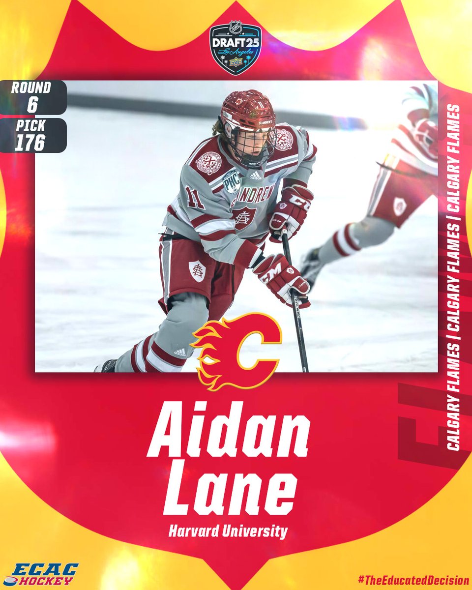 ECAC Hockey (@ecachockey) on Twitter photo Crimson > Calgary
<a href="/HarvardMHockey/">Harvard Men's Hockey</a>-bound forward Aiden Lane goes in the sixth round to the <a href="/NHLFlames/">Calgary Flames</a>!
#ECACHockey #TheEducatedDecision Crimson > Calgary
<a href="/HarvardMHockey/">Harvard Men's Hockey</a>-bound forward Aiden Lane goes in the sixth round to the <a href="/NHLFlames/">Calgary Flames</a>!
#ECACHockey #TheEducatedDecision