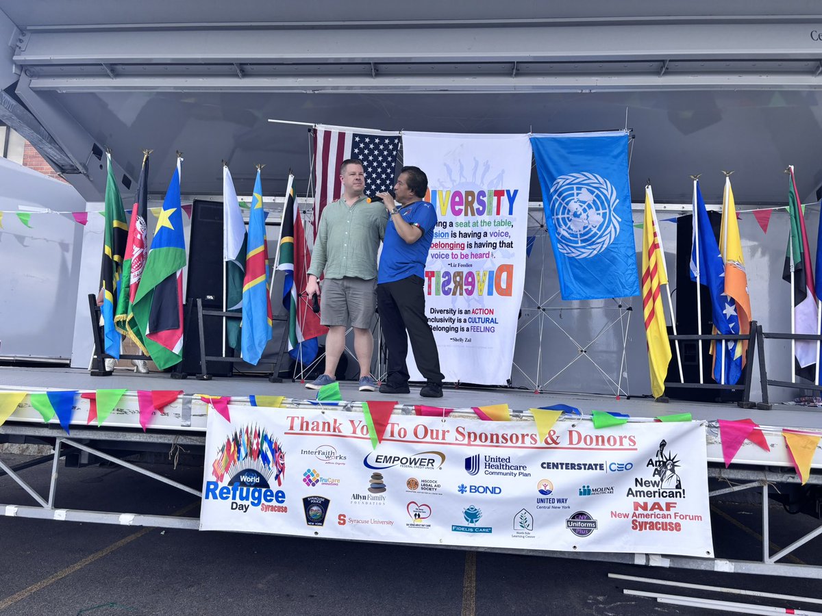 SyracuseAuditor's tweet image. World Refugee Day showcases the best of Syracuse. Our community is made stronger by our immigrants and refugees - a truth for generations. Thanks to everyone who came out for one of the biggest celebrations we’ve had yet.
