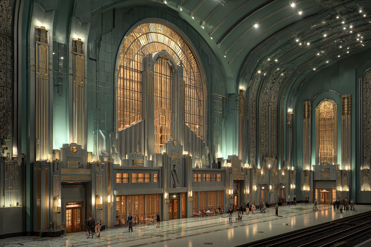 LudovicCreator's tweet image. 🎨 ART DECO METROPOLIS  🎨

Base prompt :

[SUBJECT] set within an Art Deco Metropolis, showcasing the grandeur and geometric elegance of 1920s architecture. Use streamlined forms and ornamental details, highlighting a sophisticated color palette of [COLOR1] and [COLOR2] to…