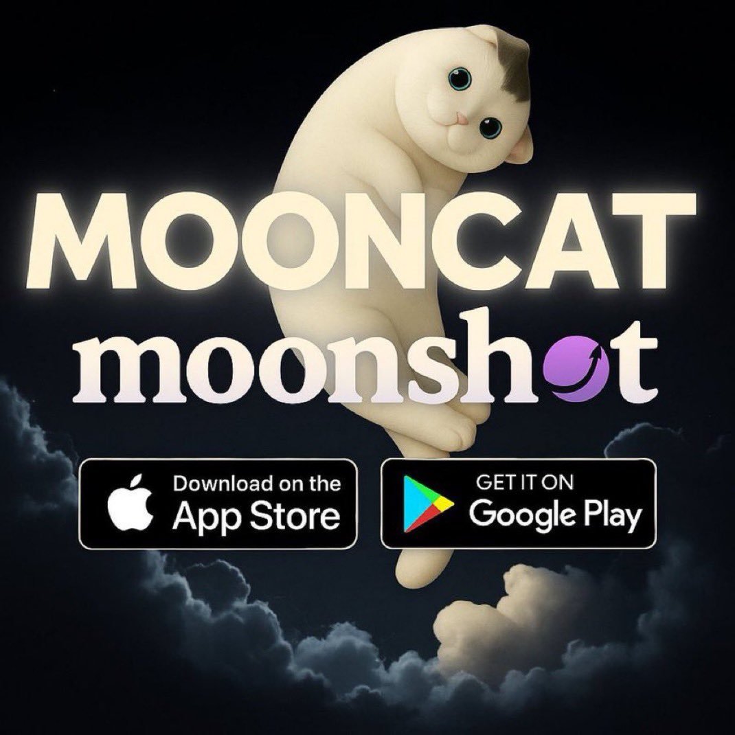 The thesis is simple #Mooncat is the FIRST / ONLY animal meme thats bonded  on Moonshot Think the $Popcat of Moonshot