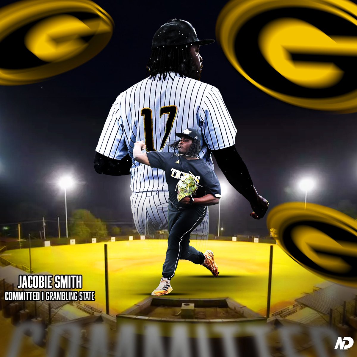 Blessed and excited to announce that i will be committing to Grambling State University. I would like thank my Family, Coaches, and Teammates that helped me along the way. AGTG✝️