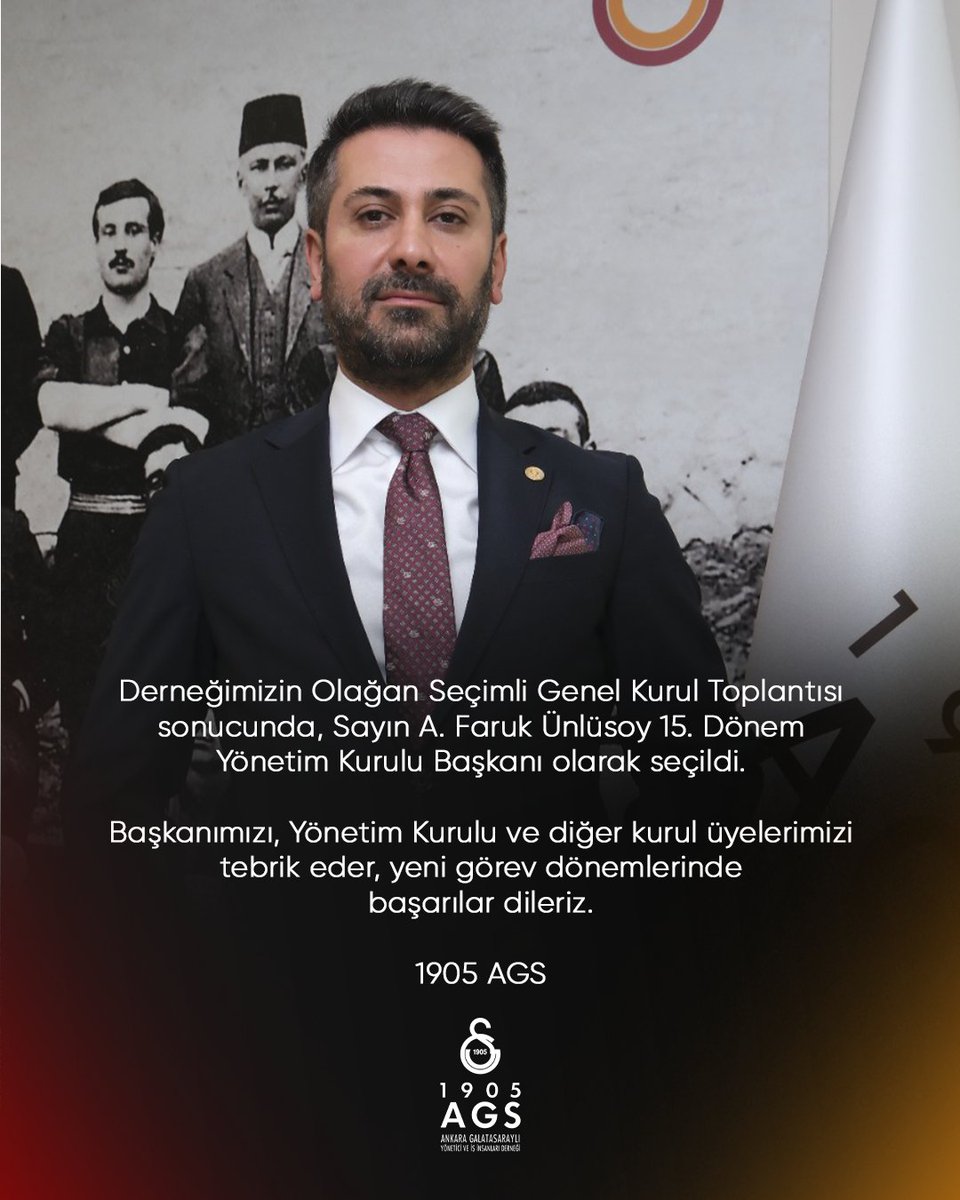 Derneğimizin Olağan Seçimli Genel Kurul Toplantısı sonucunda, Sayın A. Faruk Ünlüsoy 15. Dönem Yönetim Kurulu Başkanı olarak seçildi.

Başkanımızı, Yönetim Kurulu ve diğer kurul üyelerimizi tebrik eder, yeni görev dönemlerinde başarılar dileriz.