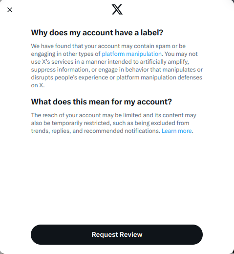Got hit with this🧐ouch!

"Not my social-media-platform, not my account"

My work is available at github.com/sovrynn/ecdo and sovrynn.github.io (for now!)