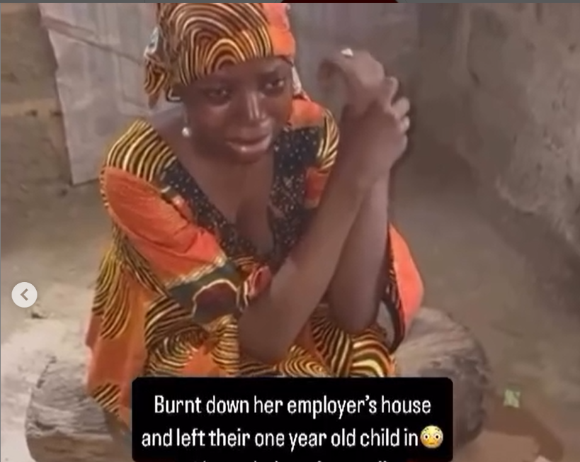 NigeriaStories's tweet image. Shocking 😳: Househelp burns down her boss’ house, leaving their one-year-old child in it