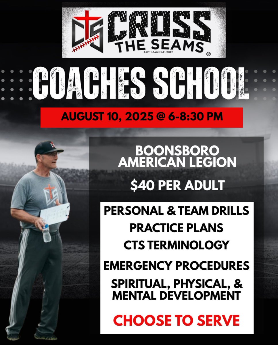 Coming to Boonsboro MD! #coachesclinic ⚾️🥎 #coachingjourney #crosstheseams