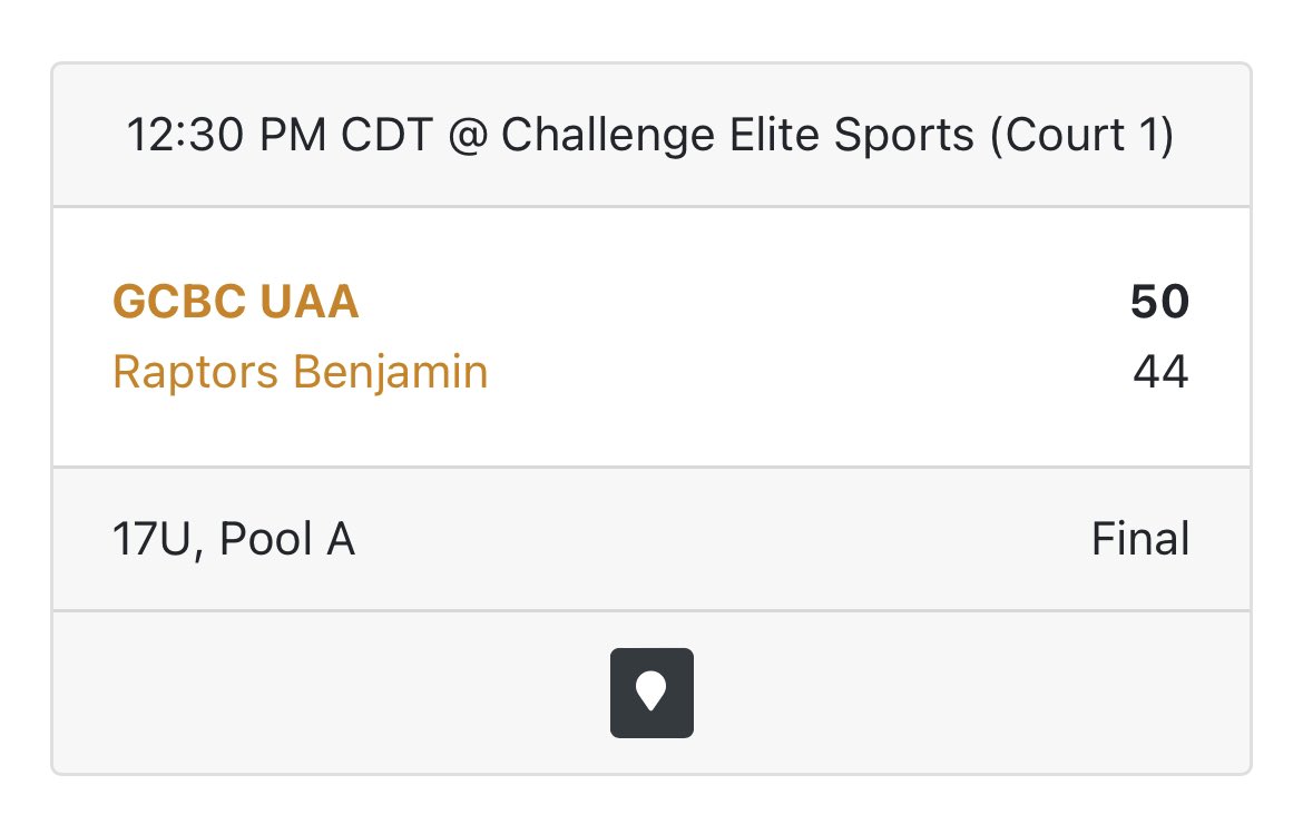 Good win vs a tough Houston raptors 17U back at it tomorrow vs Cooz elite 15s