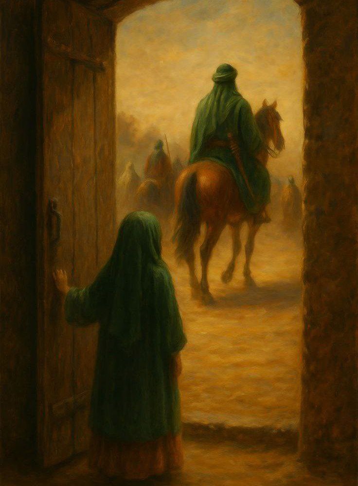 خلّفها الدهرُ مريضةً، تكفّنُها دموعُها،
وباتَ صمتُ الديارِ يُردّدُ: أينَ الحسين؟♥️💔

#فاطمة_العليلة