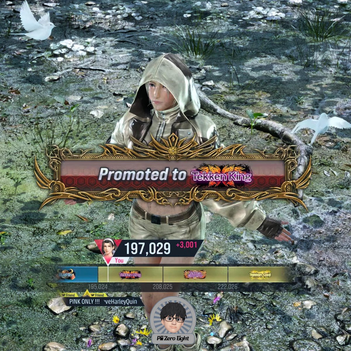 PiiiZeroEight's tweet photo. Made it to Tekken King today! #Tekken8 #JunKazama https://t.co/jTUQ6i1rDo