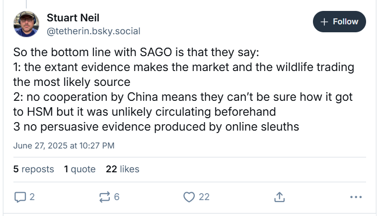 Florin_Uncovers's tweet photo. Though WHO report leans zoonosis, it's not accepting Worobey&amp;co Huanan market hypothesis &amp; doesn't rule out lab leak. Zoonati reactions range from denial to acceptance.
1. Denial: while clown Eddie lies about lab leak exclusions, 🤡 Stu lies market hypothesis was accepted.😅
🧵 https://t.co/Wxw3gNlUXQ