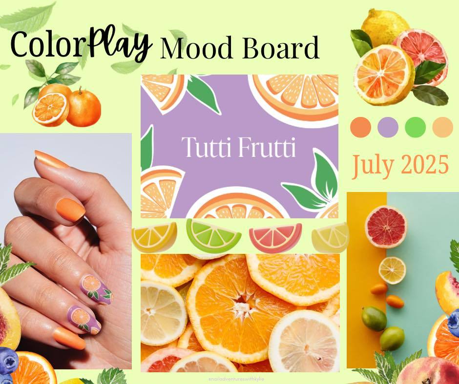 RockinSomeStrip's tweet image. 🍊 TUTTI FRUTTI is coming! July’s Color Play box = bold, juicy manis &amp;amp; fruity fun! 💅 
Subscribe by June 30 💌
We got a sneak peek (👀 that mood board made by a stylist with a peek)!
👉 rockinsomenailstrips.com
#ColorPlay #NailMail #SubscriptionBox #ManiMagic