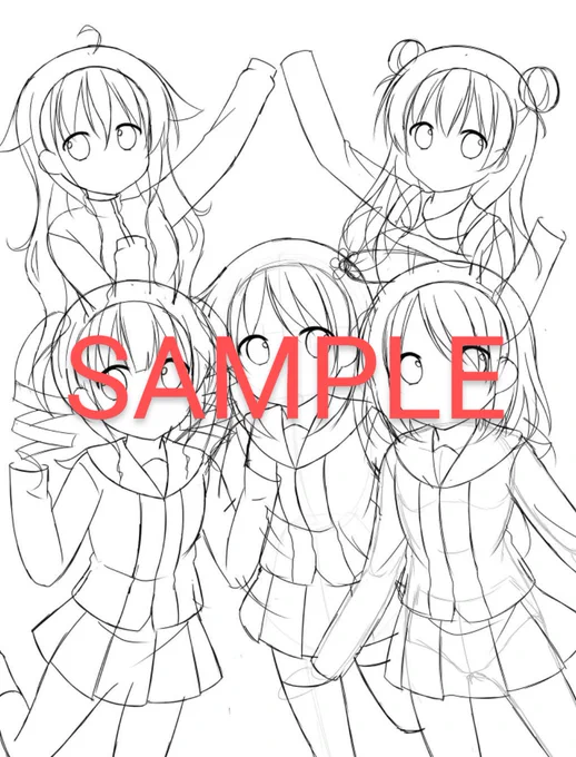 ゆりっととゴー笑のイラストはこんな感じです