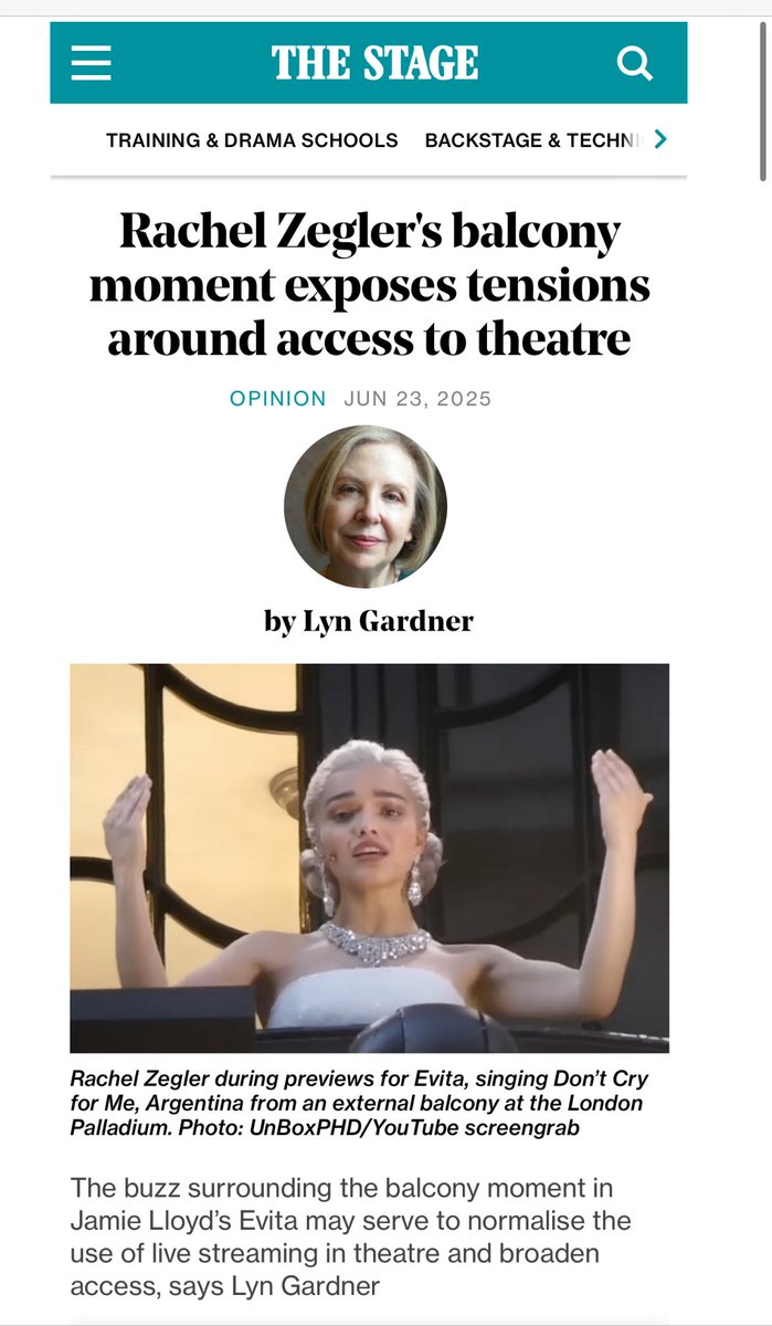 What are your thoughts? #LiveStreaming #Performance #AccessToTheatre