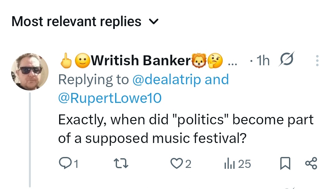 Yes, when did Glastonbury, the festival that donated all its proceeds from 1981 to the early 1990s to the Campaign for Nuclear Disarmament become so political?