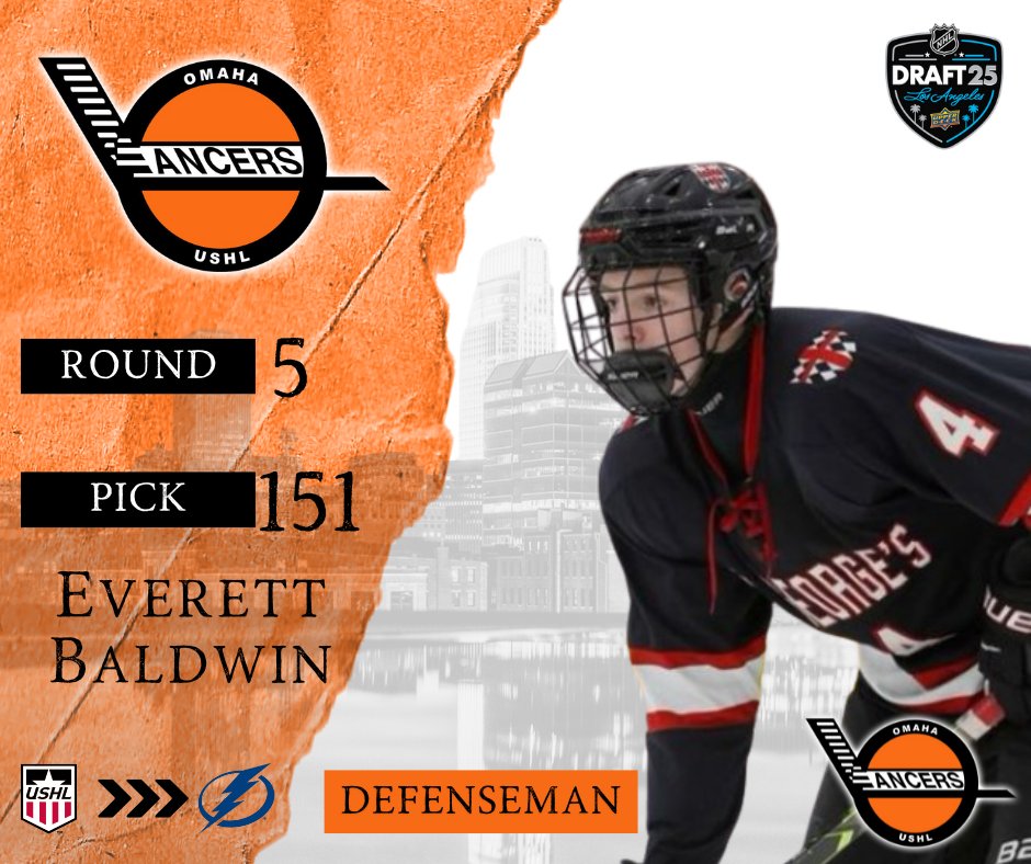 BALDWIN TO THE BOLTS ⚡️

With the 151st Pick in the 2025 NHL Draft the Tampa Bay Lightning select Everett Baldwin!

Come see future NHL Draft Picks this Fall!  Season Tickets are on sale now and single game tickets are available August 1st!  

lancers.com/sb_output.aspx…