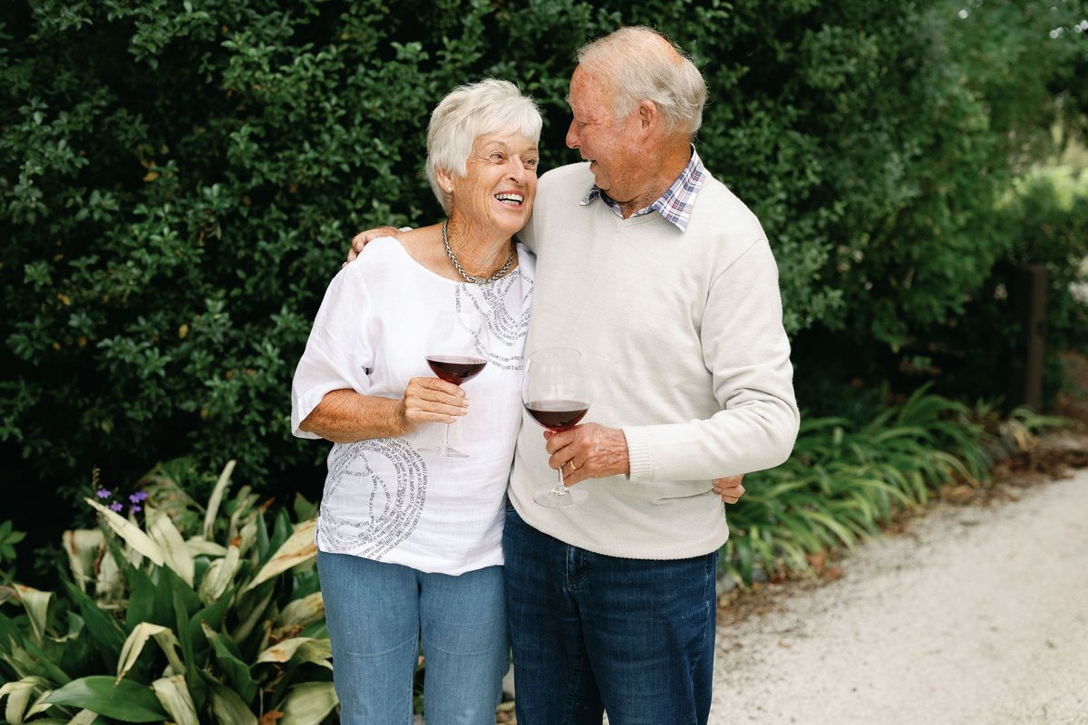 Neal and Judy Ibbotson, Saint Clair’s founders. Still doing what they love ❤️