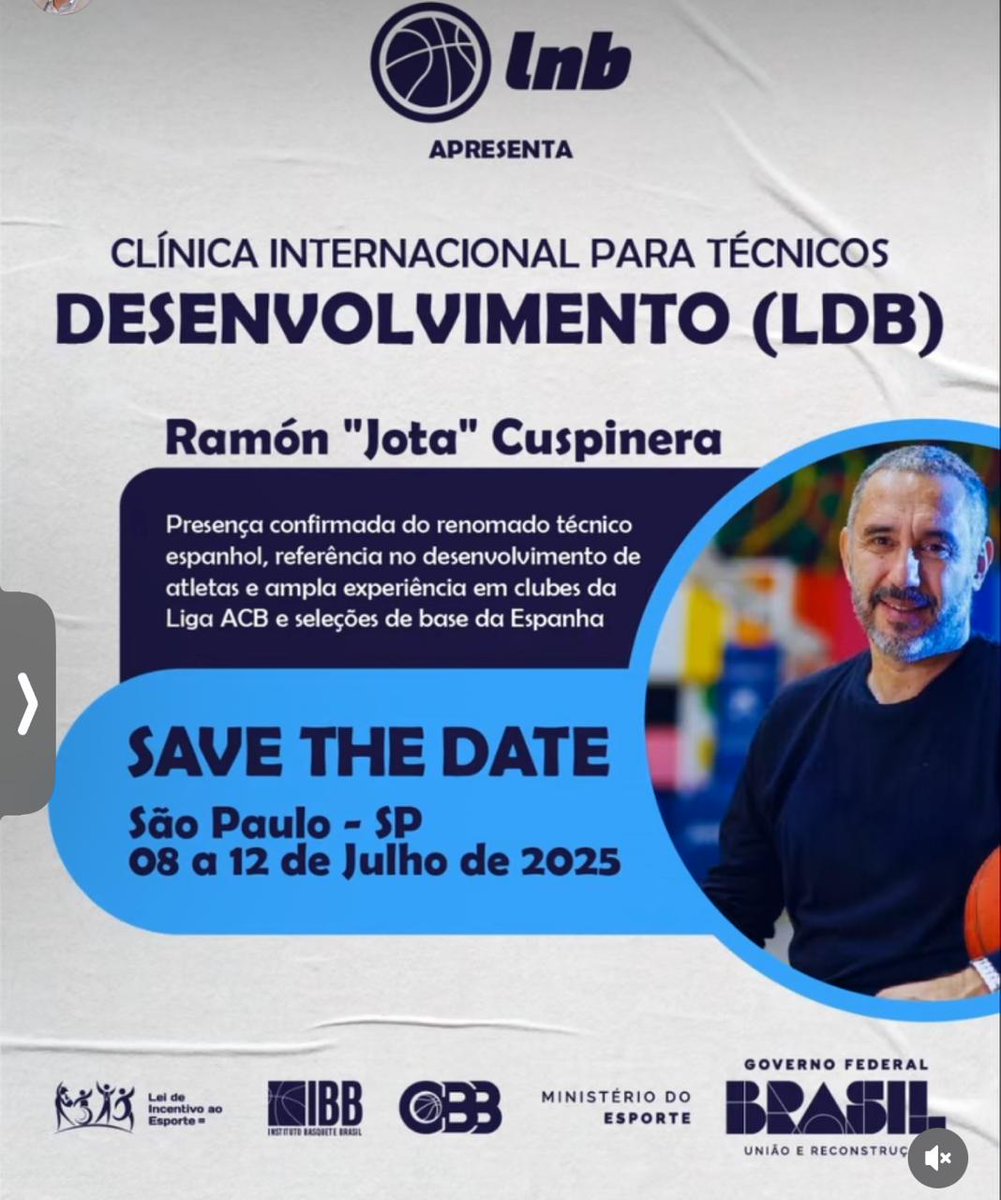 jotacuspi's tweet image. Del 8 al 15 de julio estaré en Sao Paulo (Brasil). Primero 7 clínics para entrenadores, después 7 sesiones de entreno con 30 jugadores sub 22.
Mi primera vez en Brasil.