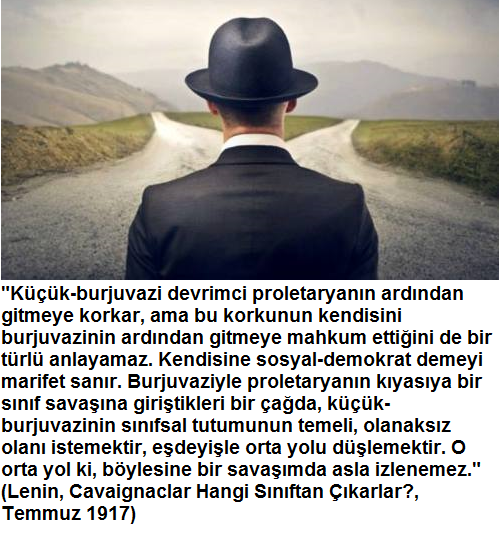 BoraKara's tweet photo. Sınıflar mücadelesinde orta yol diye bir şey yoktur. Sınıflı bir toplumda, "toplumsal barış", "toplumsal eşitlik" "kardeşlik" gibi sol görünümlü politik çizgi, esas olarak katıksız bir sağ çizgidir. https://t.co/BYxZhlnDjC