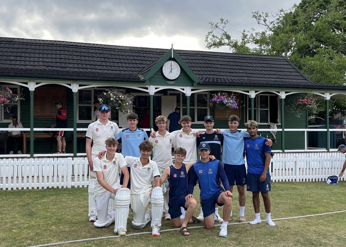 pollitt_jane's tweet photo. Words can’t express how proud I am of this group of @CricketClifton boys. A fantastic 2 wicket win vs King’s Taunton today and a final @HomeOfCricket to look forward to next week. A truly unforgettable season 🏏💙 https://t.co/0vVgJ3HI3f