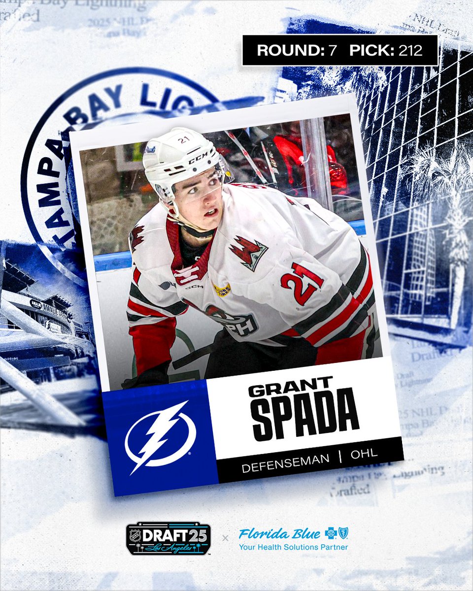 Newest new guy 🤝

Coming in at the 212th pick: Grant Spada!

#NHLDraft | #GoBolts