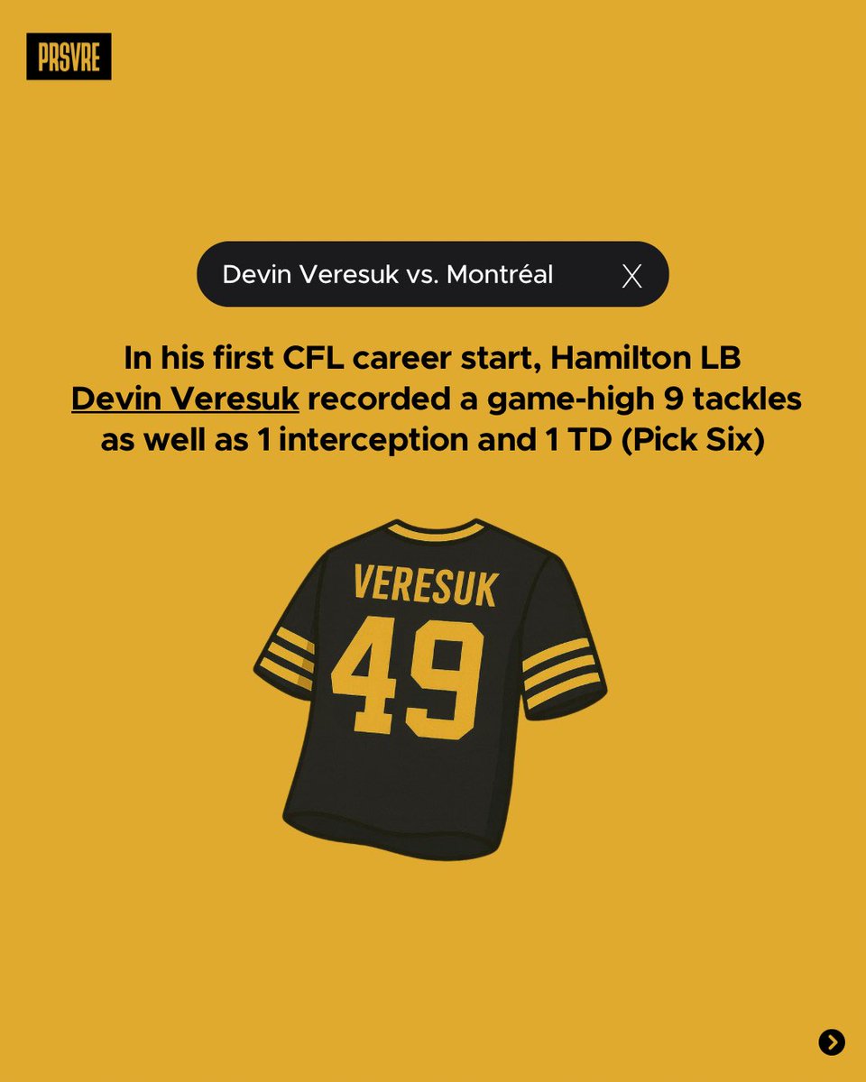 Devin Veresuk, showing why he was the 2nd overall pick in this year’s CFL Draft 🫡