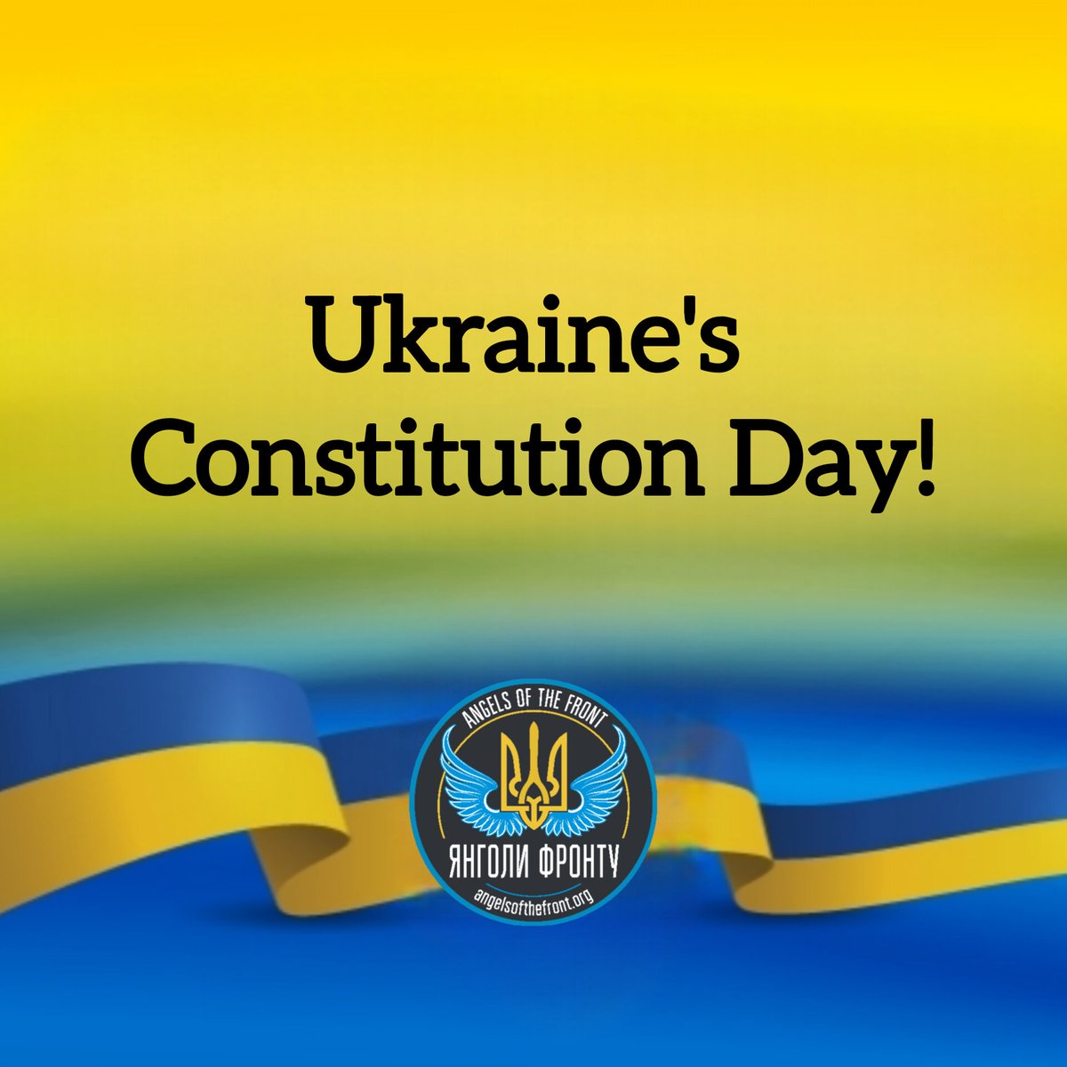 The Constitution of Ukraine enshrines the rights and freedoms of citizens and guarantees the sovereignty of Ukraine! This day has gained special significance today, when we are fighting for the right to be Ukrainians and live free, and to have our own prosperous Ukraine!