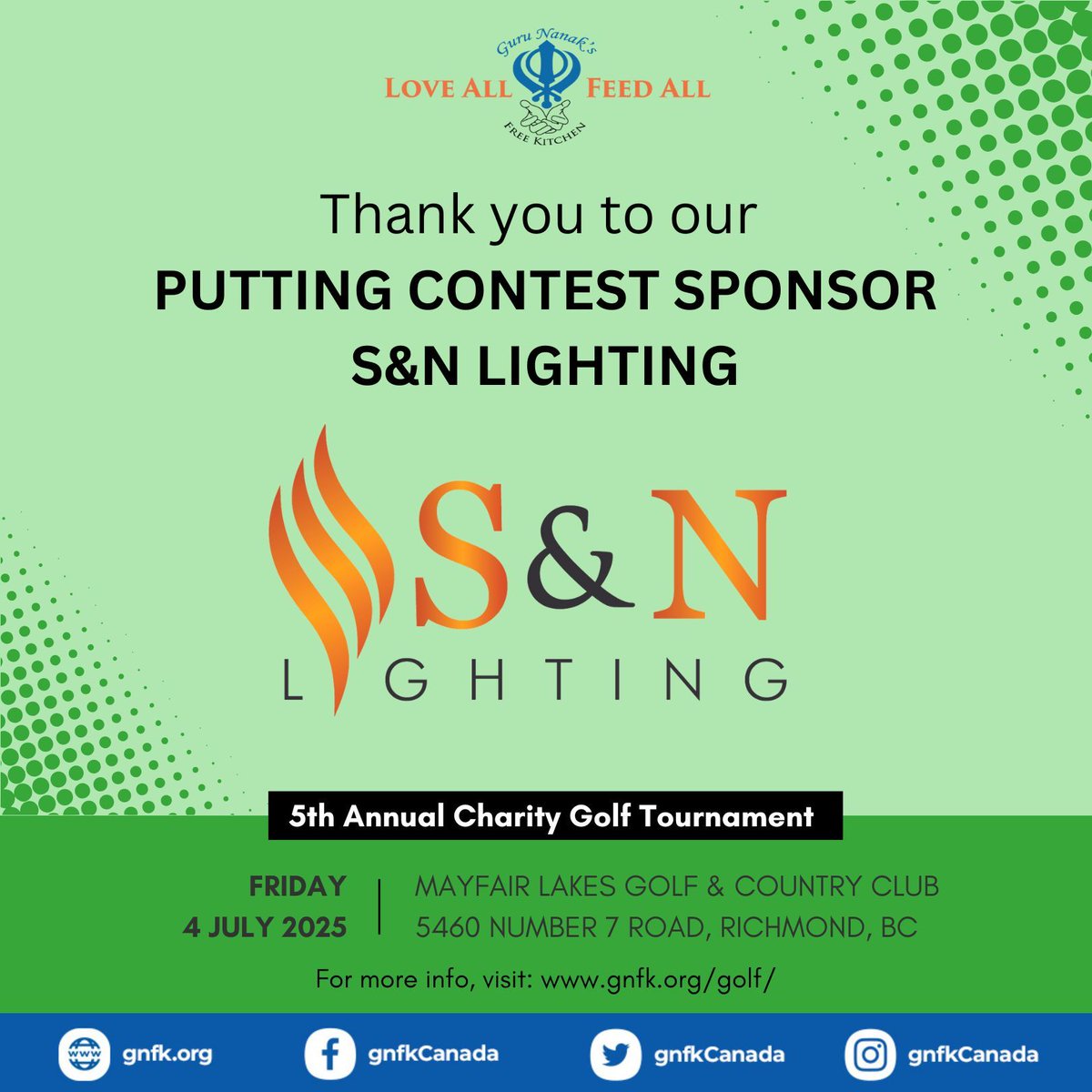 We express our deepest gratitude to S&amp;N Lighting for sponsoring the Putting Contest for our 5th Annual Charity Golf Tournament. Your commitment to our cause is truly commendable, and we are honoured to have you as a partner in our mission to make a difference in the DTES.