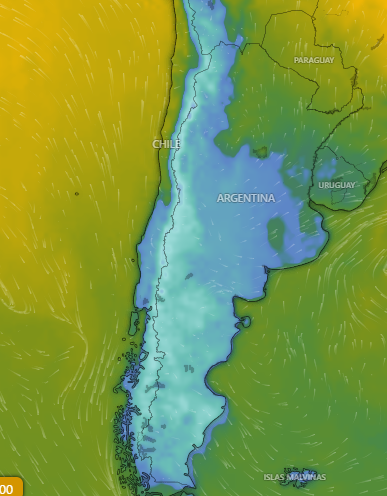 Tiempo_AMBA's tweet photo. #OladeFrio ⚠️🥶
Se confirma la primer ola de frio del año entre el lunes y miércoles inclusive, en estos días las mínimas pueden ser negativas en muchas zonas del AMBA, incluida la Capital.
Es un notable ingreso de aire frio a nivel país, de lo mas intenso en el ultimo tiempo, que dejara temperaturas muy bajas y nieve en muchas zonas.
En la imagen se observa como el lunes gran parte del país amanecerá bajo 0.
Hacia el otro fin de semana las condiciones serán muy diferentes👀.
