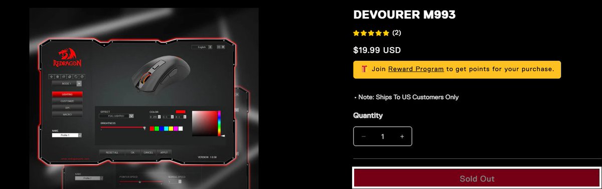 RedragonReviews's tweet photo. Redragon Devourer M993: Sold Out!
We'll see if it lives up to the hype and earns a spot in your FPS gaming setup Full Review Below.
https://t.co/AiFHnC79p0
https://t.co/Zgg2EUbvot https://t.co/8TfF5m9oHz