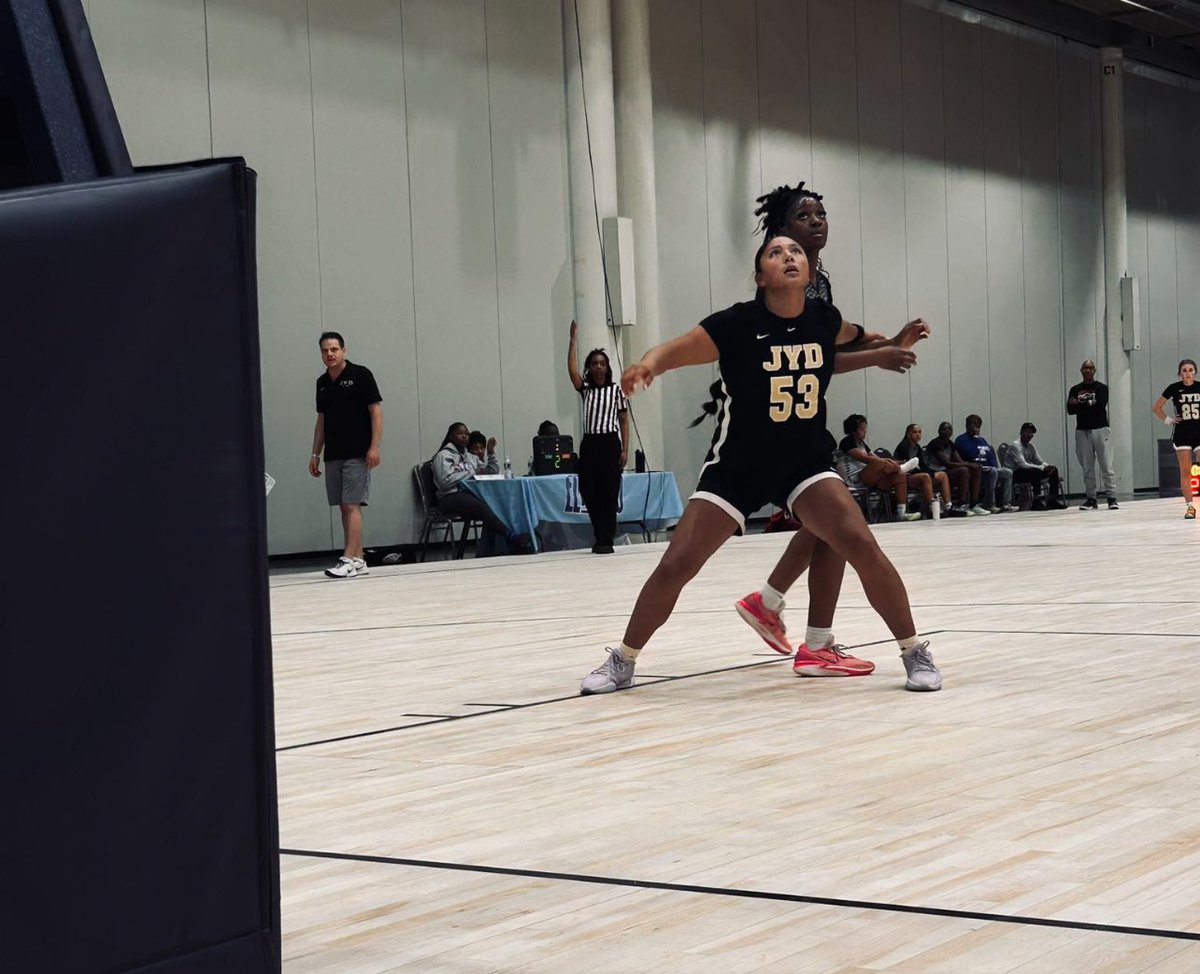 Tulsa JYD Girls Basketball Club (@jydbasketball) on Twitter photo IMPACT PERFORMER: 2026 6-0 PF Jaslene Garcia-Howell | <a href="/JasleneGarcia32/">Jaslene Garcia-Howell</a> (Pawnee OK):
<a href="/I35Showcase_GBB/">I-35 Showcase GBB</a> Game 2 victory over B2B Bluejays E40
▫️18 points
▫️6-7 FG (1-1 3FG)
▫️7-7 FT line
▫️Locked down a very talented big on the defensive end
COACHES - a great blend of smooth and IMPACT PERFORMER: 2026 6-0 PF Jaslene Garcia-Howell | <a href="/JasleneGarcia32/">Jaslene Garcia-Howell</a> (Pawnee OK):
<a href="/I35Showcase_GBB/">I-35 Showcase GBB</a> Game 2 victory over B2B Bluejays E40
▫️18 points
▫️6-7 FG (1-1 3FG)
▫️7-7 FT line
▫️Locked down a very talented big on the defensive end
COACHES - a great blend of smooth and
