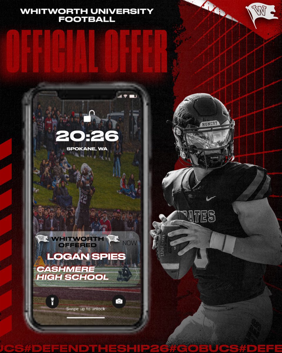 Logan Spies (@loganspies11) on Twitter photo After a great team camp I am blessed to receive WR MVP and my first offer from Withworth University! <a href="/coachsandberg/">Rod Sandberg</a> <a href="/Bryan_Bremer/">Bryan Bremer</a> After a great team camp I am blessed to receive WR MVP and my first offer from Withworth University! <a href="/coachsandberg/">Rod Sandberg</a> <a href="/Bryan_Bremer/">Bryan Bremer</a>