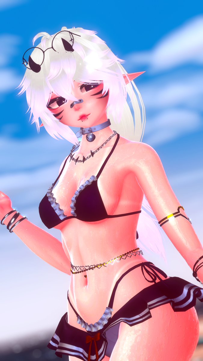 Laxy_VR's tweet image. Quit staring and come cool off in the sea with me~

Oshi the orca by @WooflesVR