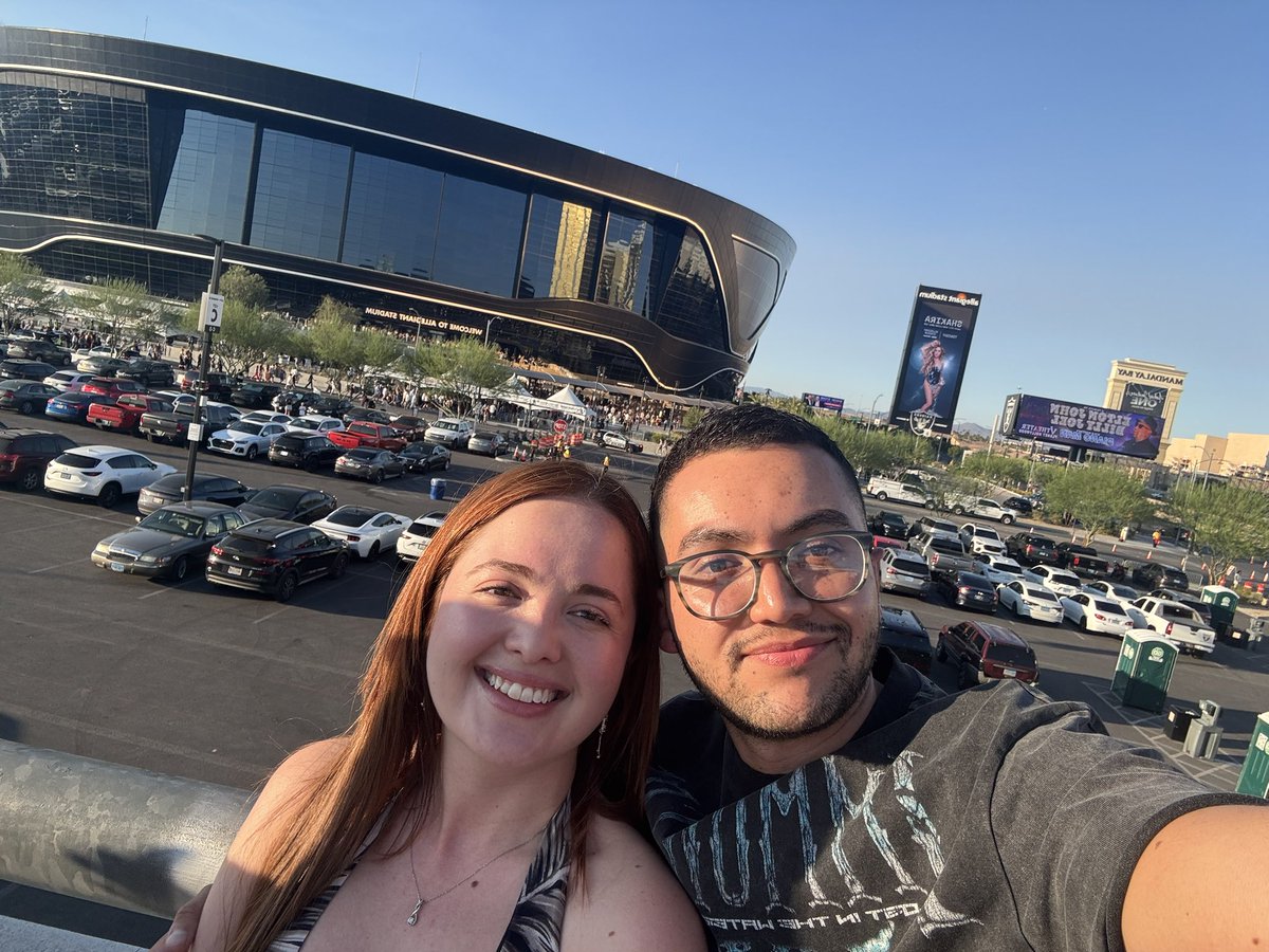 After 7 years since El Dorado world tour in Bogotá, my sister and I are finally watching your concert <a href="/shakira/">Shakira</a> In Las Vegas 😍

#LMYNLWorldTourLasVegas
#LMYNLWorldTour