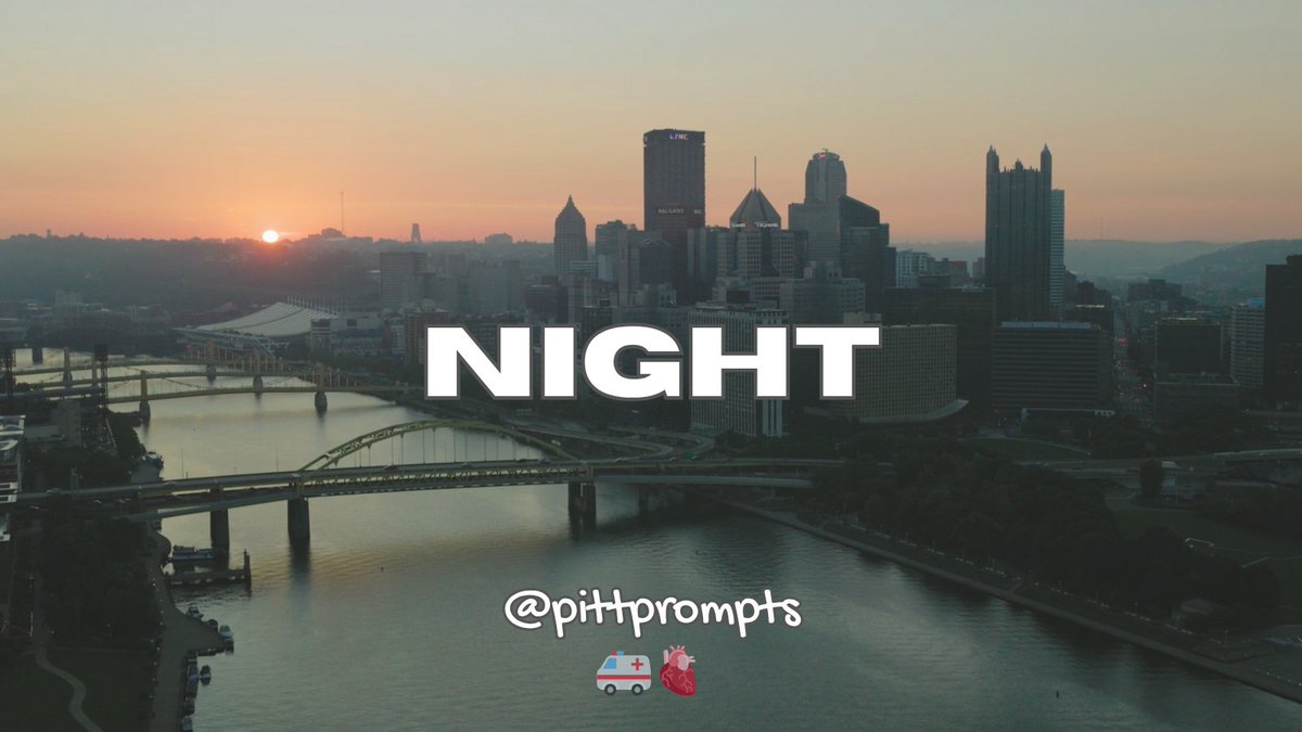 pittprompts's tweet image. word prompt 55 → night