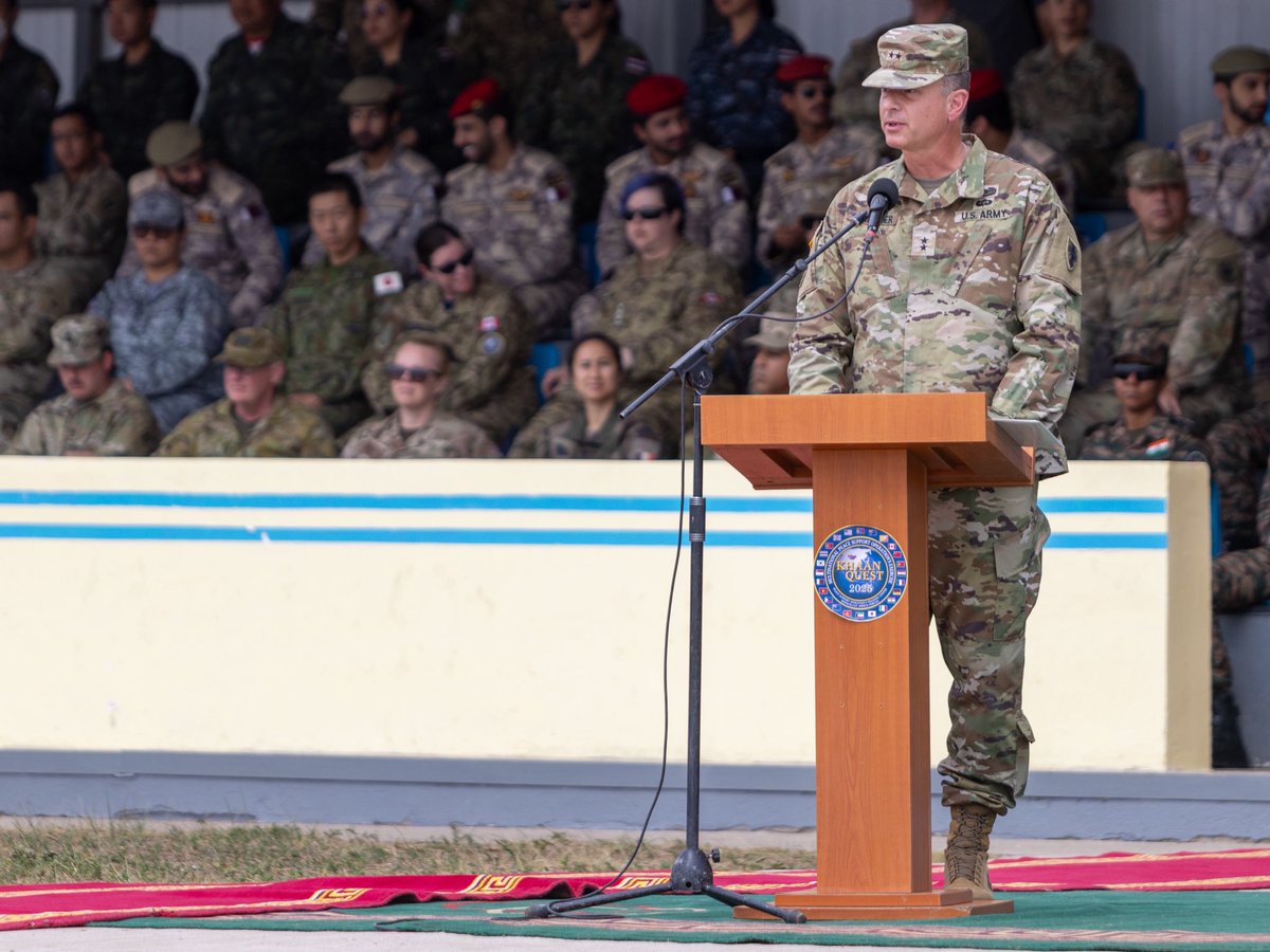 🚨The multinational peacekeeping exercise
Khaan Quest 2025 has officially ended. 🇺🇸🤝🇲🇳
Khaan Quest is an annual, multinational and multicomponent training exercise designed to promote regional peace and security. 

#usarmy #khaanquest25 #sustaintheforce #kq25