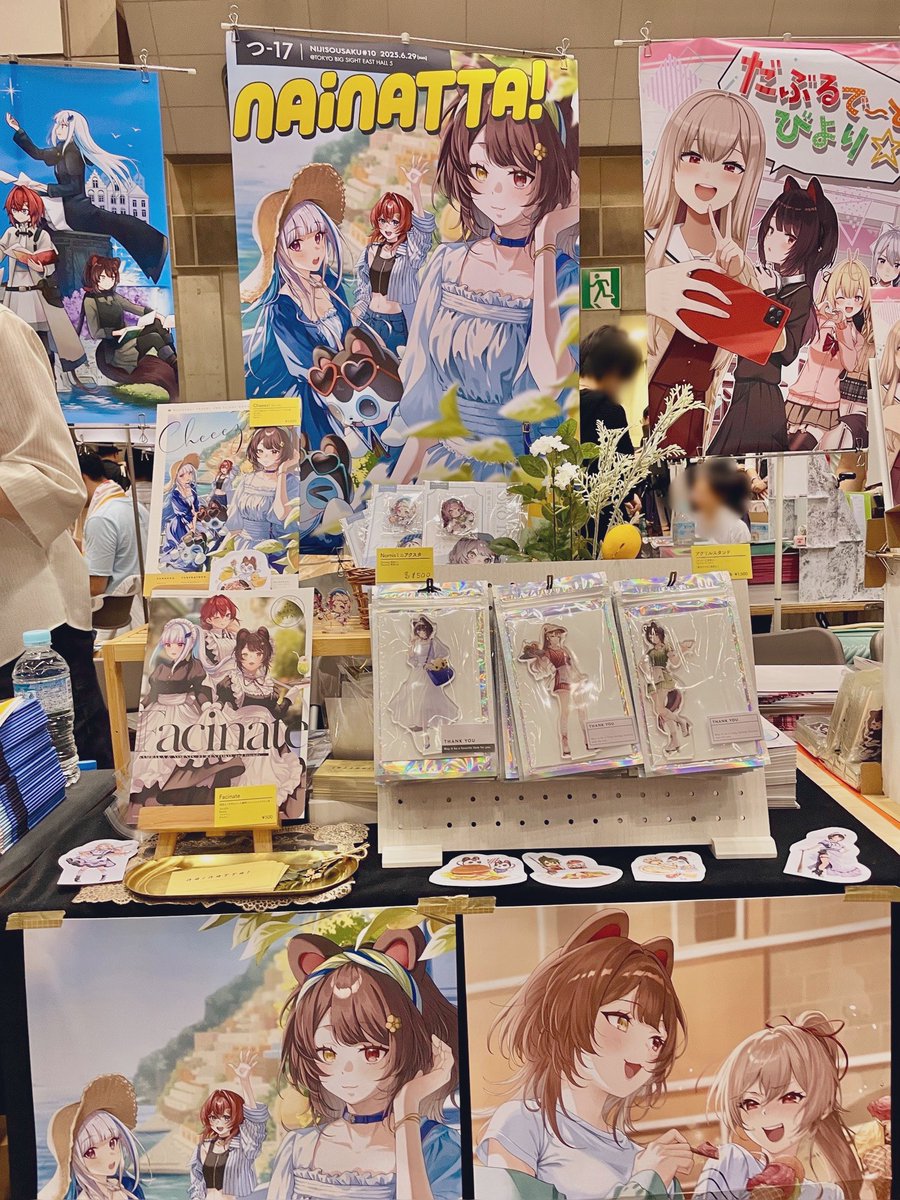 設営できました〜！
東5 つ-17 NAIMATTA! にてお待ちしております〜！！！！