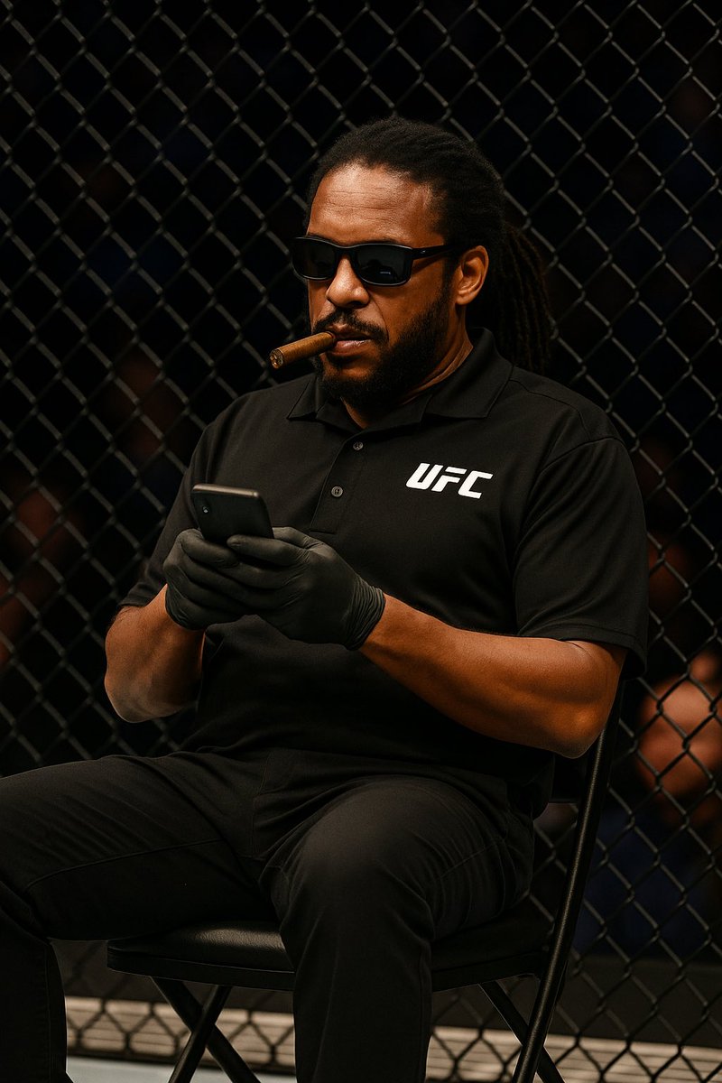 Herb Dean while a man gets killed  #UFC317